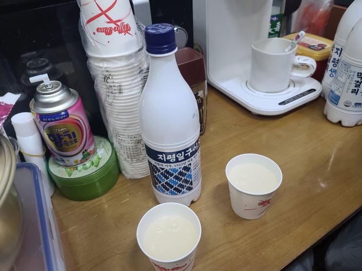  이마트 지평일구이오막걸리 생막걸리비교