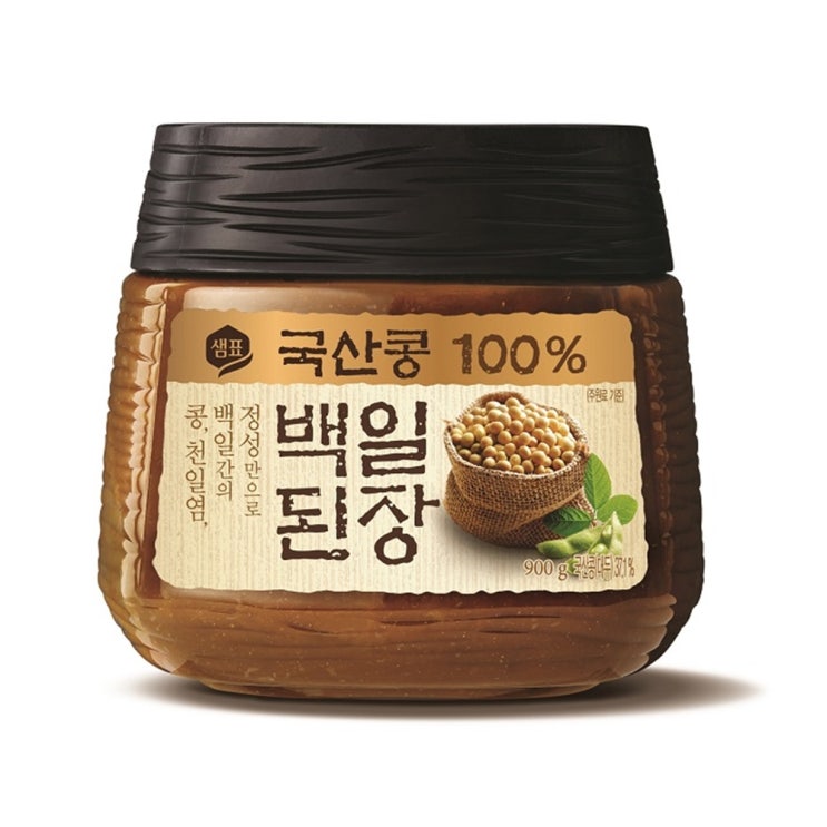 많이 찾는 샘표 국산콩 백일된장, 900g, 1개(로켓배송) ···