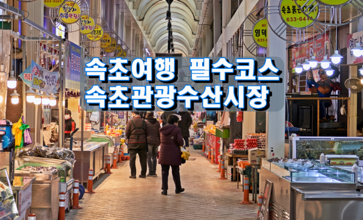 속초여행 필수코스, 속초관광수산시장 속초여행 필수코스, 속초관광수산시장