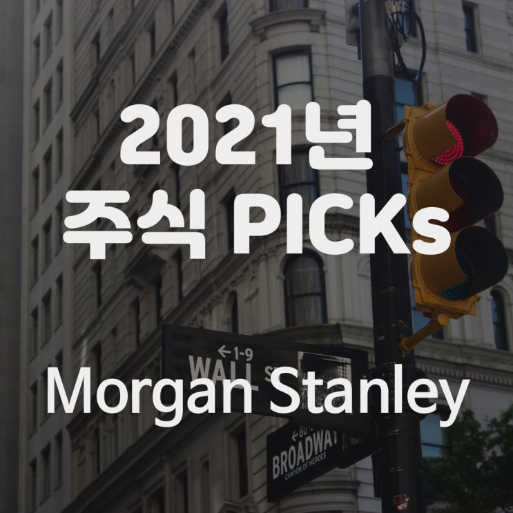 모건스탠리 추천 주식 종목 for 2021, 8 Stock Picks by Morgan Stanley