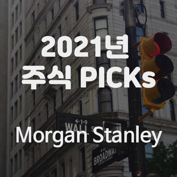  모건스탠리 추천 주식 종목 for 2021, 8 Stock Picks by Morgan Stanley
