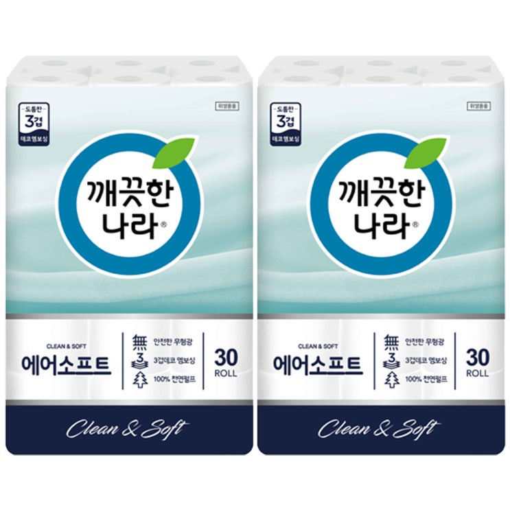 최근 인기있는 깨끗한나라 3겹데코 에어소프트 천연펄프 롤화장지 30m, 30롤, 2개(로켓배송) 추천합니다 최근 인기있는 깨끗한나라 3겹데코 에어소프트 천연펄프 롤화장지 30m, 30롤, 2개(로켓배송) 추천합니다