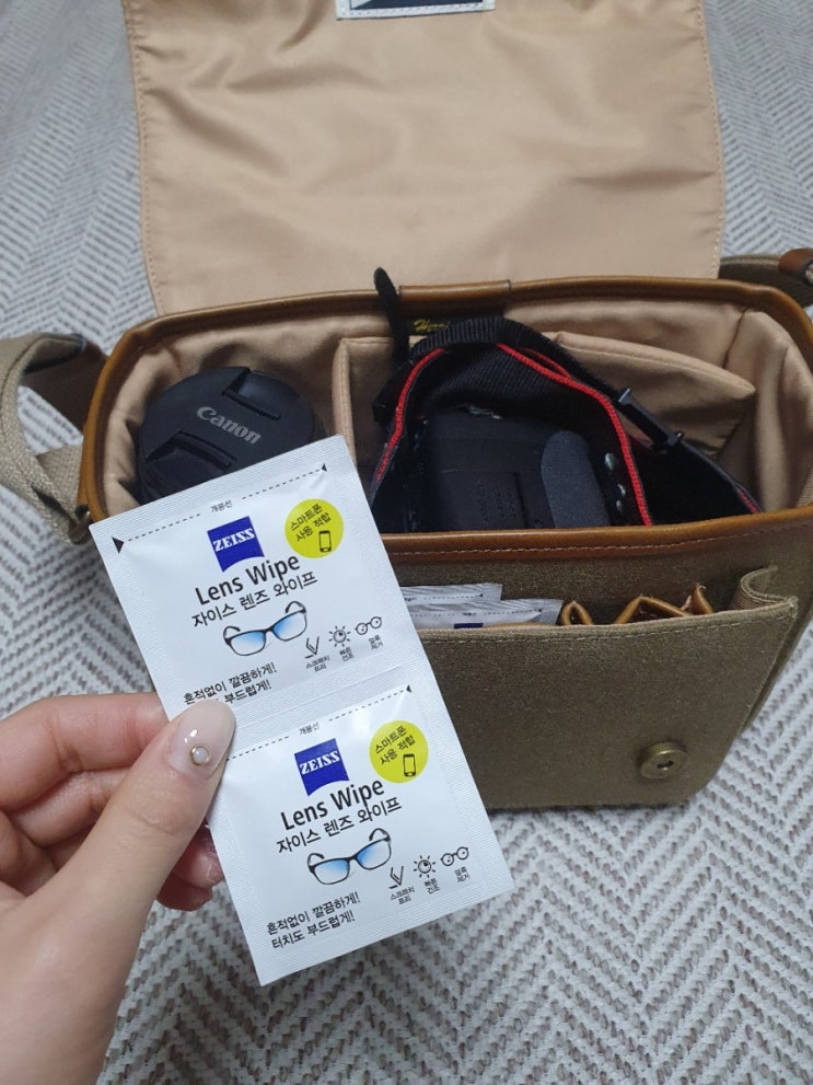  칼자이스 자이스 렌즈 와이프 만능 일회용 알콜솜으로 카메라 렌즈 닦이 및 핸드폰 소독하자!