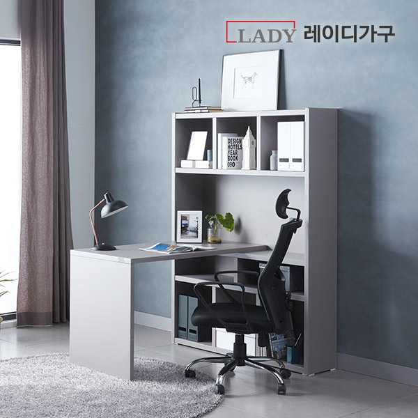 가성비 좋은 레이디가구 더블 1200 4단 코너 책상세트, 그레이 ··· 가성비 좋은 레이디가구 더블 1200 4단 코너 책상세트, 그레이 ···