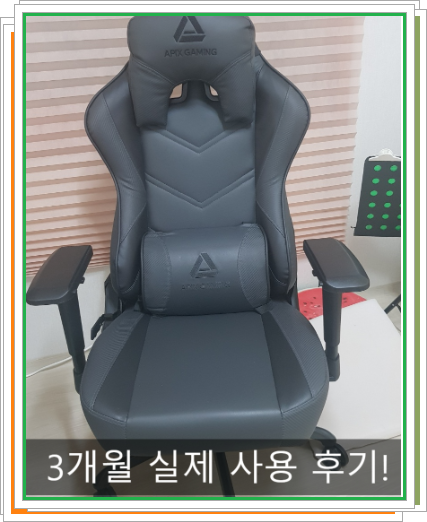  게이밍의자 에이픽스 GC001울프 리뷰 후기
