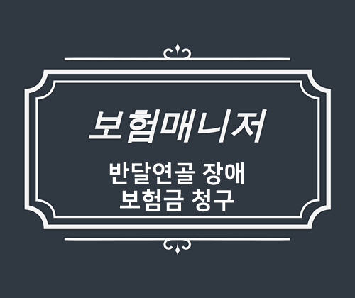  성인실비보험 실손의료비 반달연골손상 MRI 보험금청구