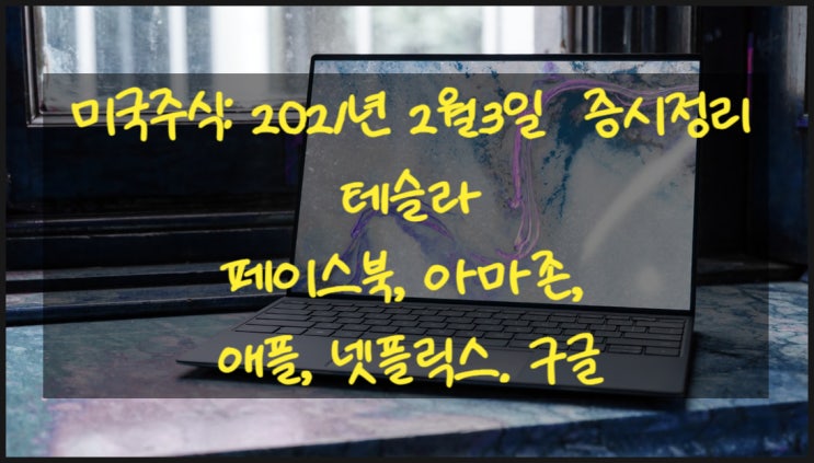  미국 주식:2021년 2월3일 주식장 소식. 테슬라(TESLA),FAANG(페이스북, 아마존, 애플, 넷플릭스, 구글) 주식.