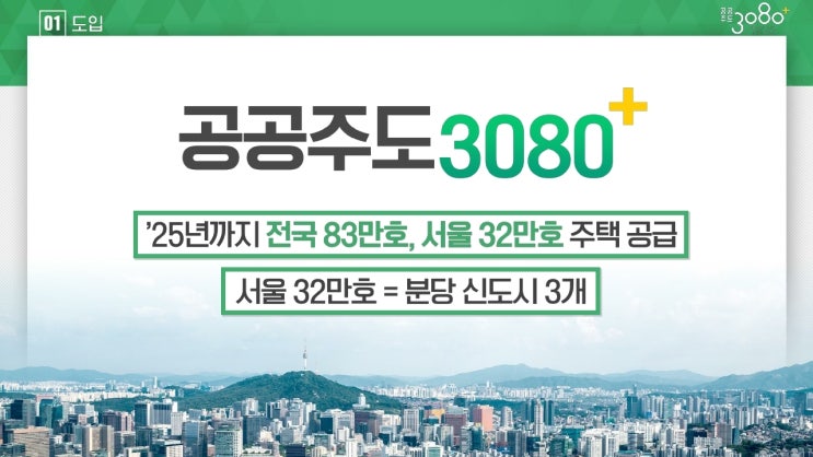  사진으로 보는 공공주도 3080(역대급 부동산 공급대책)