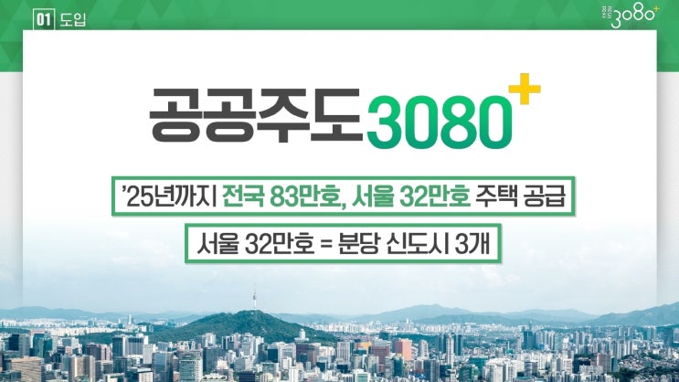 사진으로 보는 공공주도 3080(역대급 부동산 공급대책)