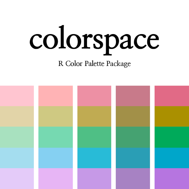 [R] colorspace : 컬러 팔레트(color palette) 패키지 소개 (1) Qualitative