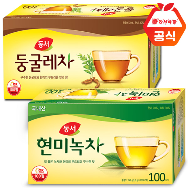 리뷰가 좋은 동서 현미녹차100T+동서 둥글레차100T, 1세트 ··· 리뷰가 좋은 동서 현미녹차100T+동서 둥글레차100T, 1세트 ···