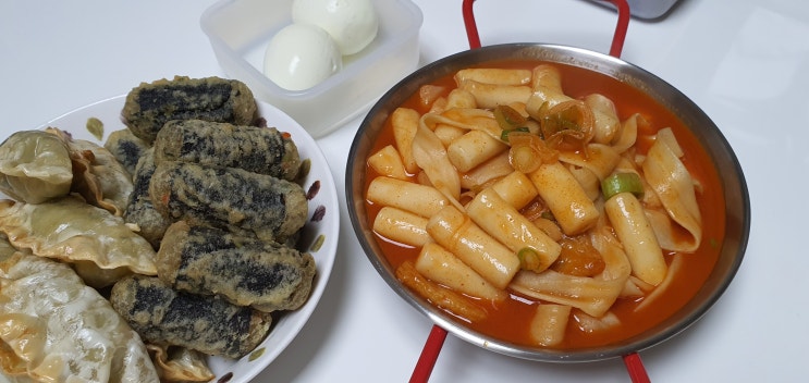  간편 밀키트 국물 면볶이(고래사어묵 미미네)