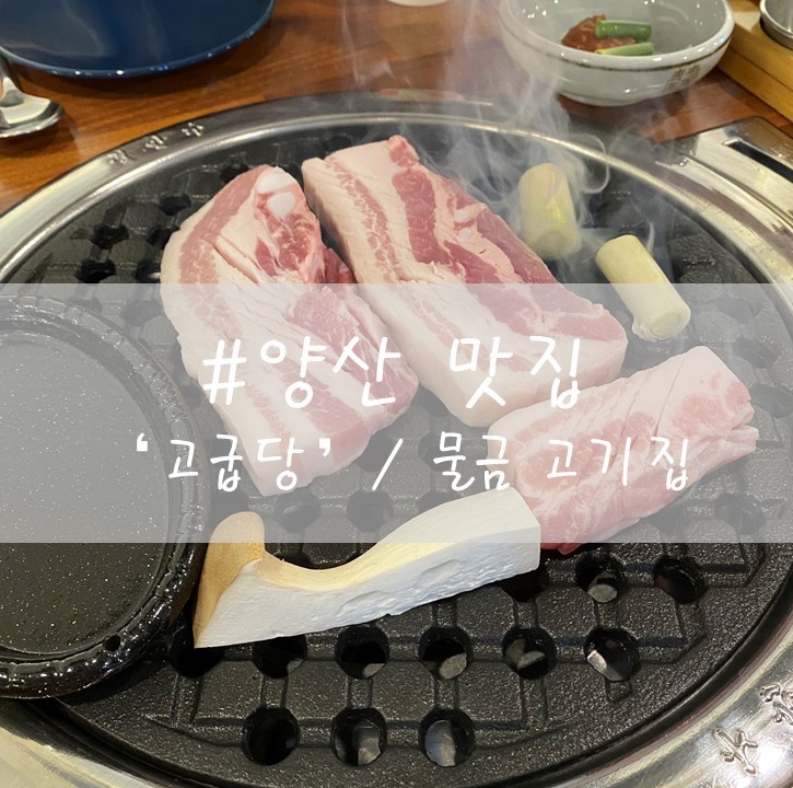  [양산] "고굽당" / 물금 고기집 / 고급스러운 인테리어의 삼겹살집!!