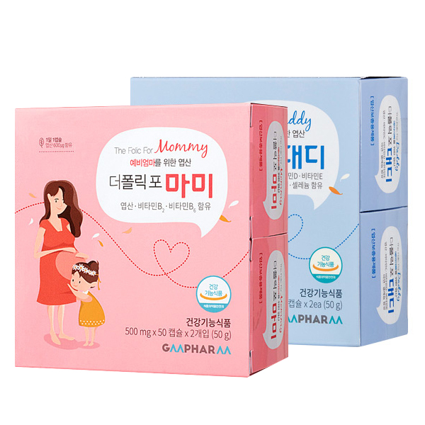 선호도 좋은 지엠팜 더폴릭포 마미 + 대디 엽산 영양제 세트, 1세트(로켓배송) 좋아요 선호도 좋은 지엠팜 더폴릭포 마미 + 대디 엽산 영양제 세트, 1세트(로켓배송) 좋아요