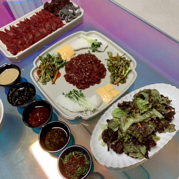  비전동 맛집, 싱싱함이 제대로인 육회말투아웃 평택점