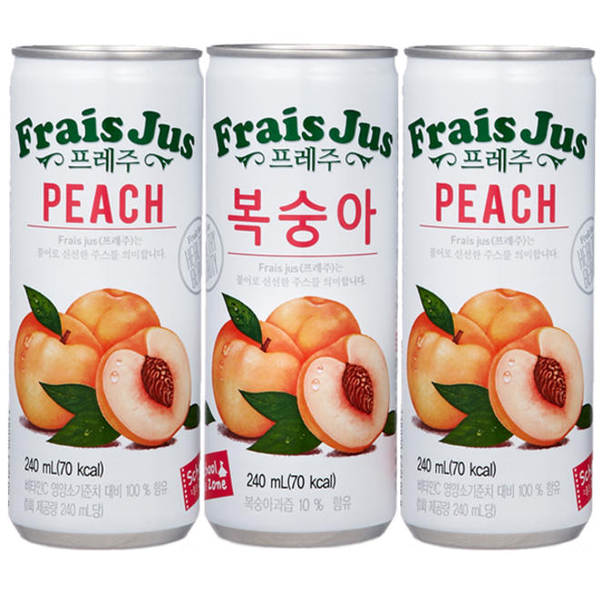 인기있는 일화 프레주복숭아, 240ml, 30개입(로켓배송) ···