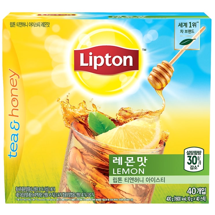 핵가성비 좋은 립톤 티앤허니 아이스티 레몬맛, 10g, 40개(로켓배송) 좋아요 핵가성비 좋은 립톤 티앤허니 아이스티 레몬맛, 10g, 40개(로켓배송) 좋아요