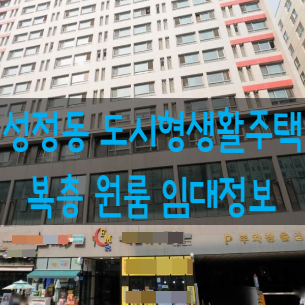  도시형생활주택 성정동 FM25 복층형 원룸 임대정보