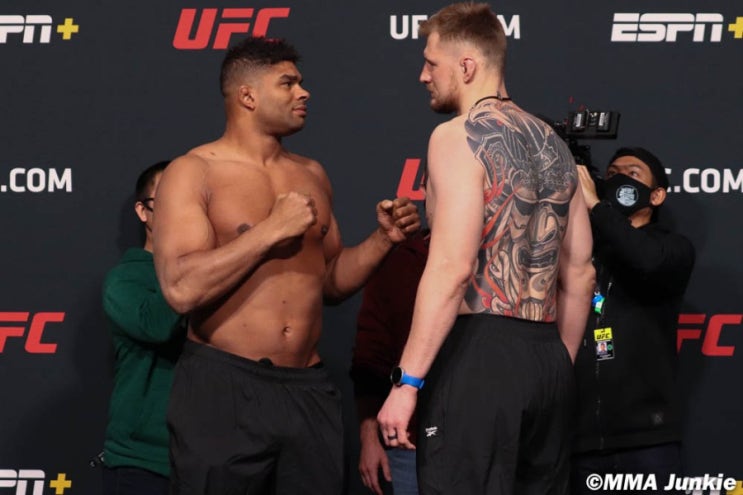 UFC 베가스 18: 오브레임 vs 볼코프(최승우 출전) 계체 결과 UFC 베가스 18: 오브레임 vs 볼코프(최승우 출전) 계체 결과