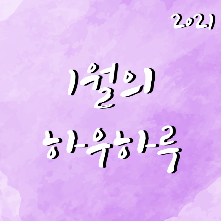  1월의 하우하루_사소한 행복을 찾아보자