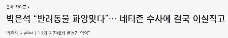  로건리 박은석 강아지 파양 - 반려인이라면 꼭 알아야하는 단어(1), 파양뜻