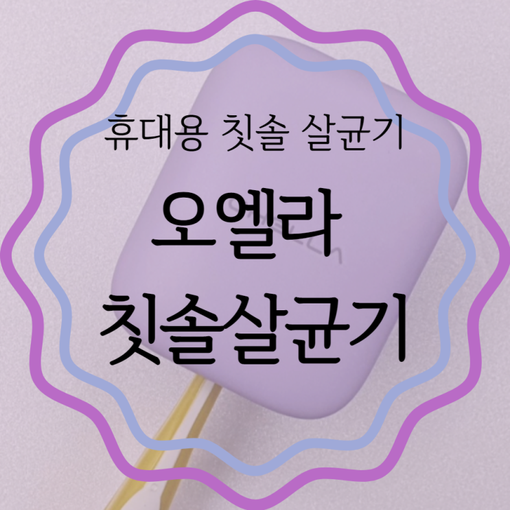  제품 : 언제나 어디서나 오엘라 휴대용 칫솔살균기