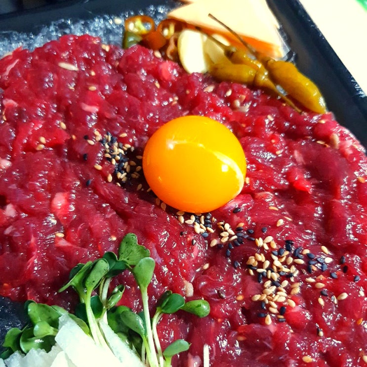  [방이동 육회 배달,포장맛집 2곳 비교 후기] 우리소 육회생각, 육회란연어다