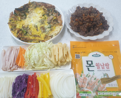  집 밥 메뉴 [ 월남쌈, 소 불고기, 굴전 ] 추천해요