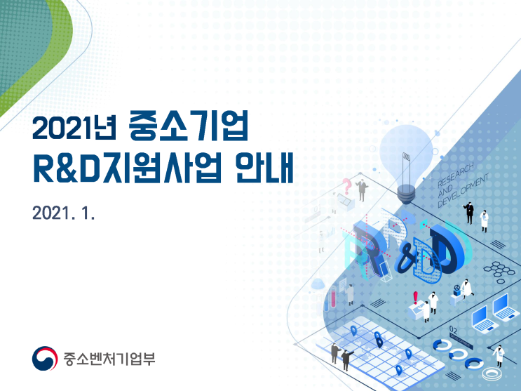  2021 중소기업 R&D지원사업 안내