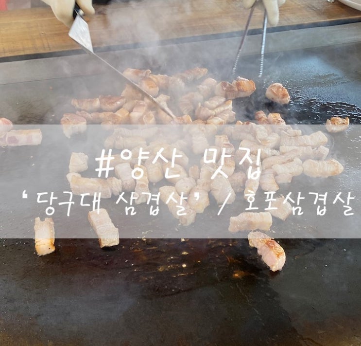 [양산] "당구대삼겹살" /호포맛집 / feat.역대급불쇼