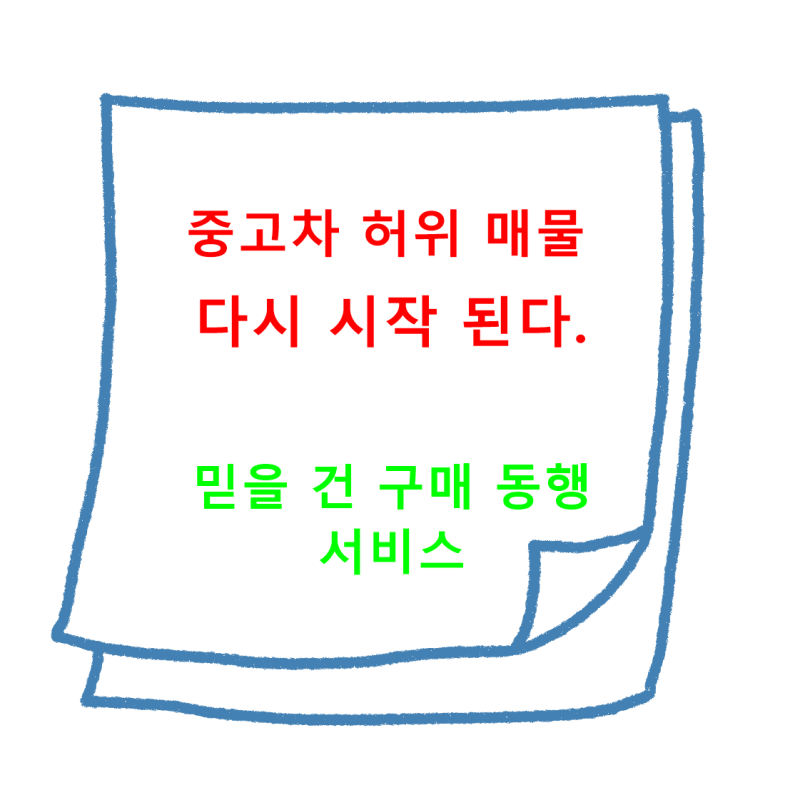 다시 떠오르는 중고차 허위매물 믿을건 구매 동행 서비스