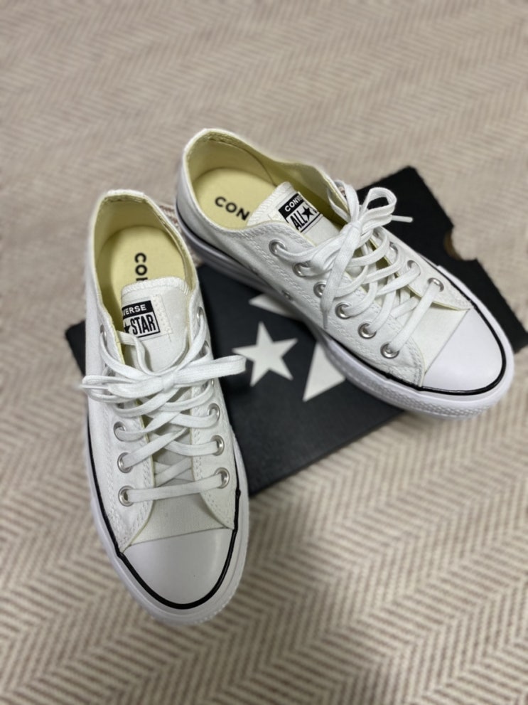 컨버스 CONVERSE 척테일러 올스타 리프트 화이트 후기 [내돈내산]