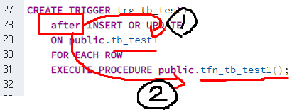  postgresql trigger(트리거) before after 완벽 이해