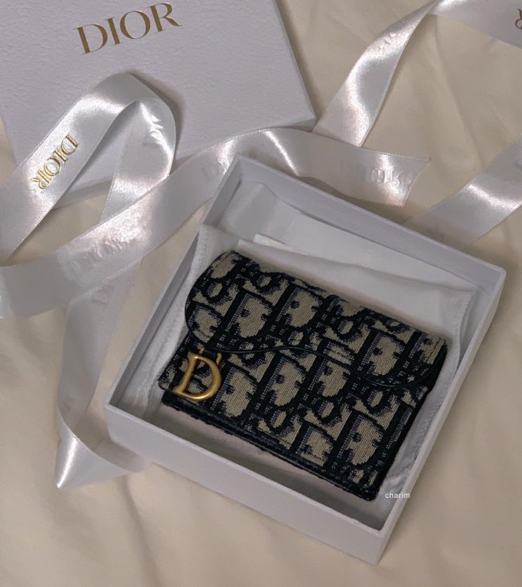  DIOR 디올 오블리크 새들 플랩 카드홀더 / 수지 카드지갑 (+언박싱 영상추가)