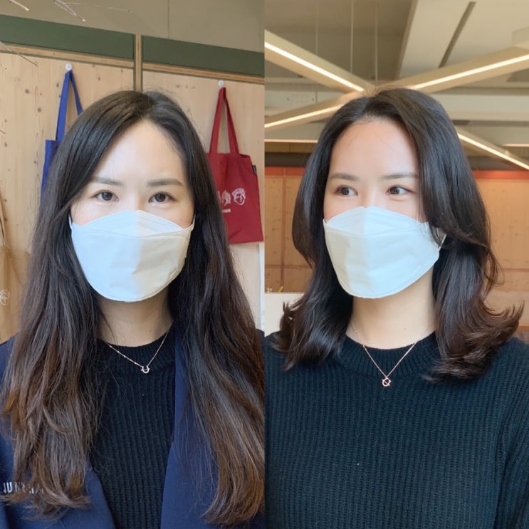  준오헤어 논현점 태양 디자이너, 논현역 미용실/논현동 미용실 추천: 중단발 레이어드컷 c컬 s컬 펌으로 스타일 변신!