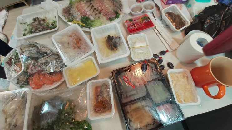  집에서 즐기는 맛있는 도미세트
