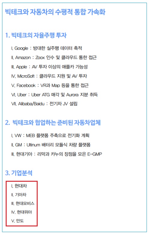 <현대차-애플카 논란> 빅테크와 자동차 수평적 통합 가속화 <현대차-애플카 논란> 빅테크와 자동차 수평적 통합 가속화