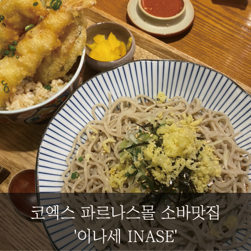 [미래신용정보 미래서포터즈] - 코엑스 파르나스몰 소바맛집 '이나세 INASE'