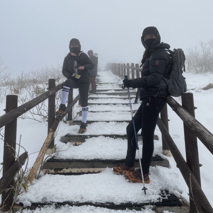  <무주 덕유산 국립공원 향적봉 코스> 해발 1,614m 생에 첫 설산 등산, 내려올때는 곤돌라