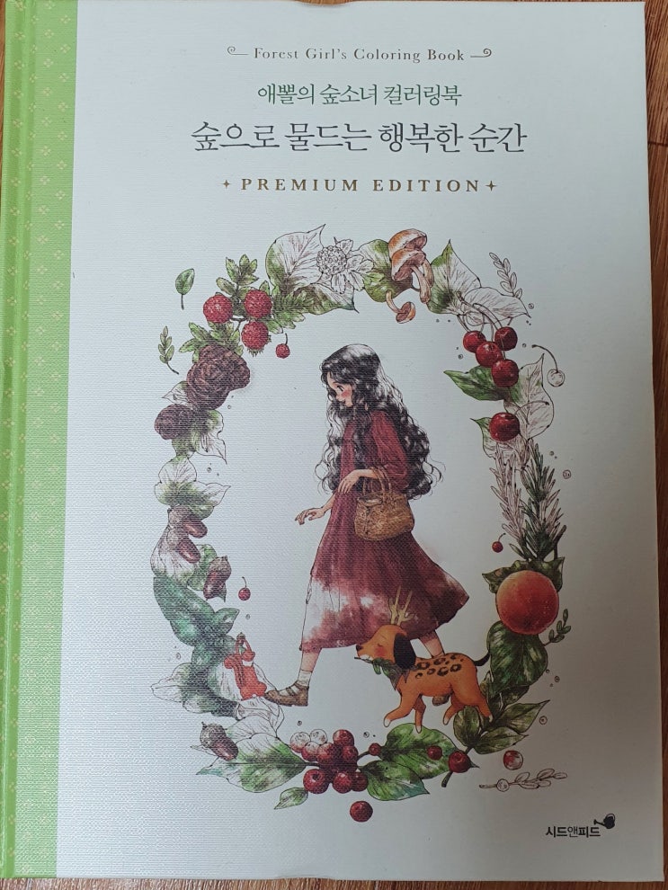  코로나 시대에 힐링의 정석!! 컬러링 북. 애뽈의 숲 소녀! 프리미엄 에디션