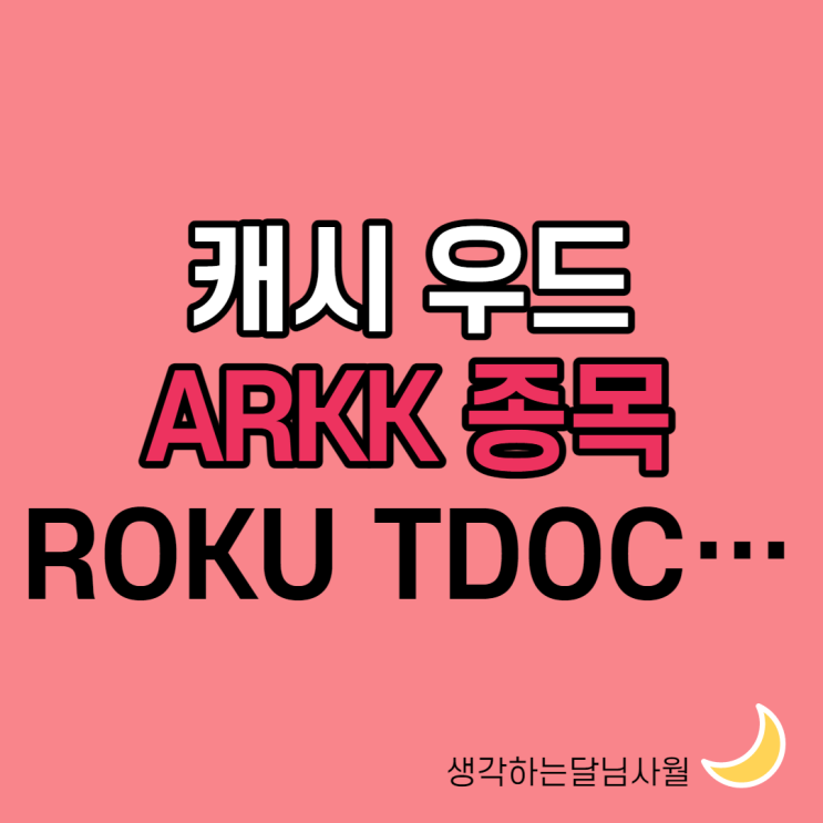  ARKK 종목 분석 ROKU TDOC SQ 외 14종, 캐시우드의 선택