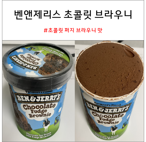 벤앤제리스 초콜릿 퍼지 브라우니 ( Ben & Jerry’s Chocolate Fudge Brownie ) 내돈내산 리뷰