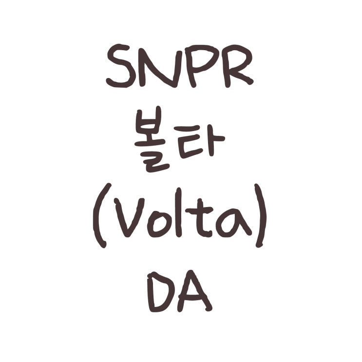 SNPR 볼타(Volta Industries) DA