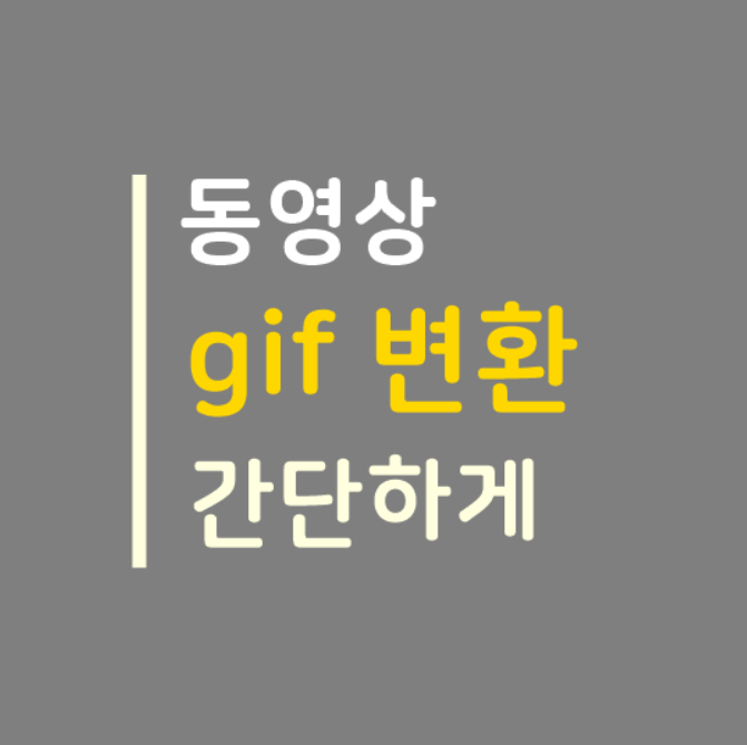  동영상 gif 변환 간단하네요