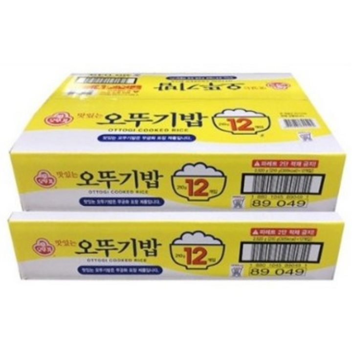 [할인추천] 맛있는 오뚜기밥 210g 24개 19,900 원 ︎