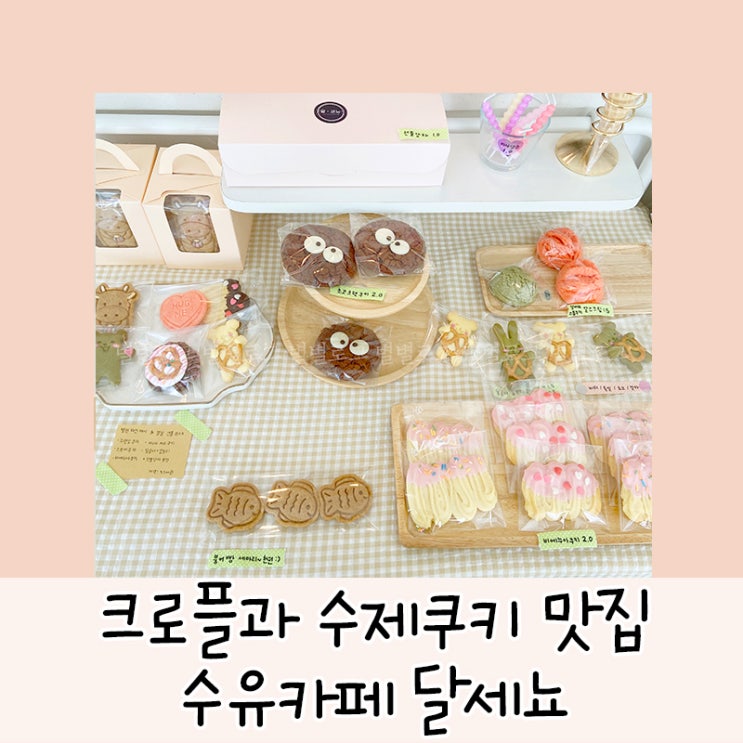  수유 카페 달세뇨 (크로플 맛집, 쿠키선물)