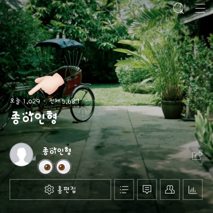  네이버 블로그 방문자수, 생애 첫 1,000명 돌파!!