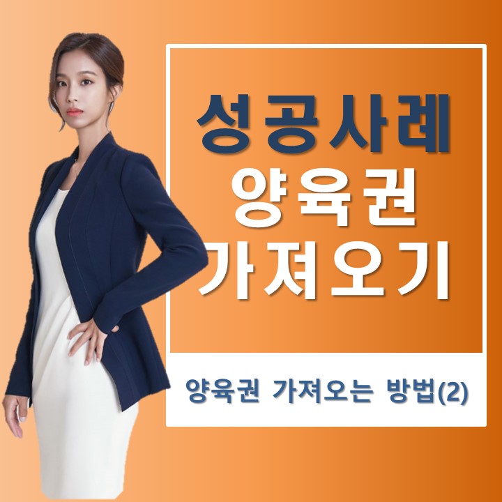 미성년자 약취유인으로 벌금형까지 받았지만 양육권을 가져오는데 성공한 사례