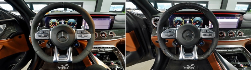 하남 초이로 / 핸들커스텀/염색 / 카본 스티어링 휠 / AMG GT