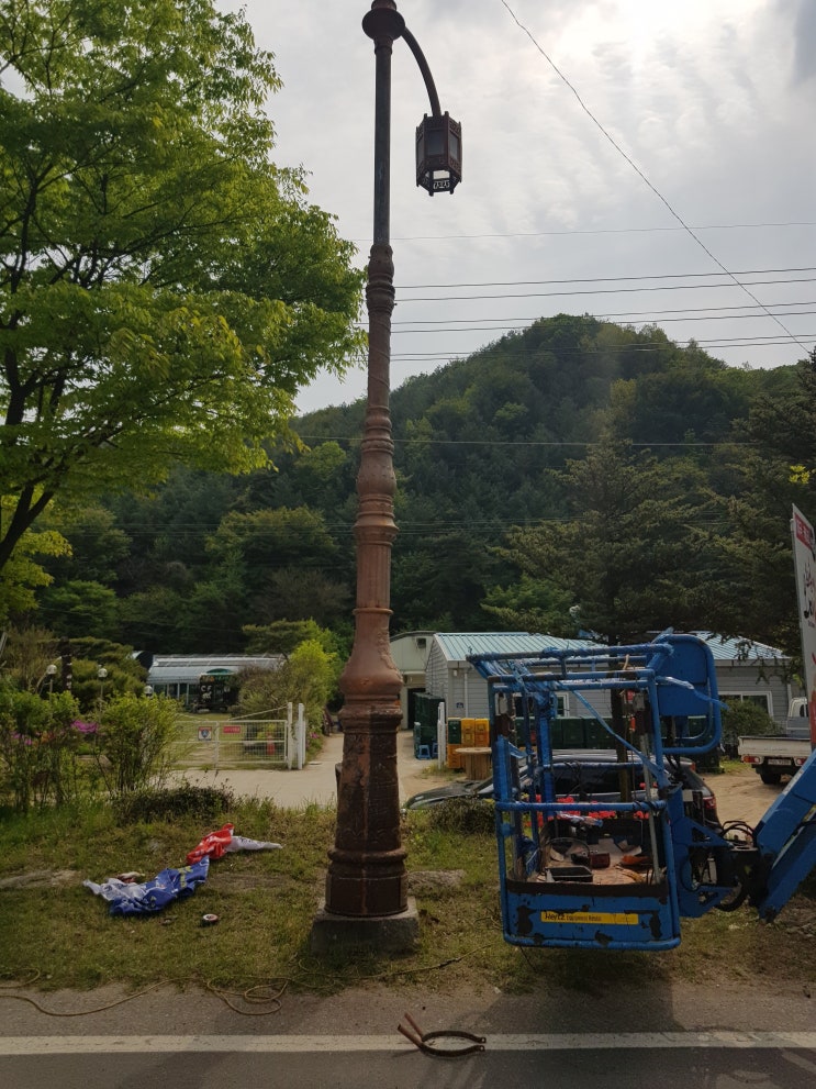  문경시 주물가로등도색공사